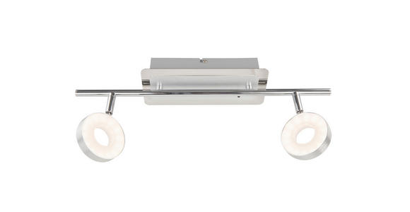 LED-STRAHLER 44,5/9/18,5 cm - Chromfarben/Alufarben, Trend, Metall (44,5/9/18,5cm) - Novel