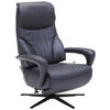 RELAXSESSEL in Leder Schwarz  - Schwarz, Design, Leder/Metall (75/106/88cm) - Dieter Knoll