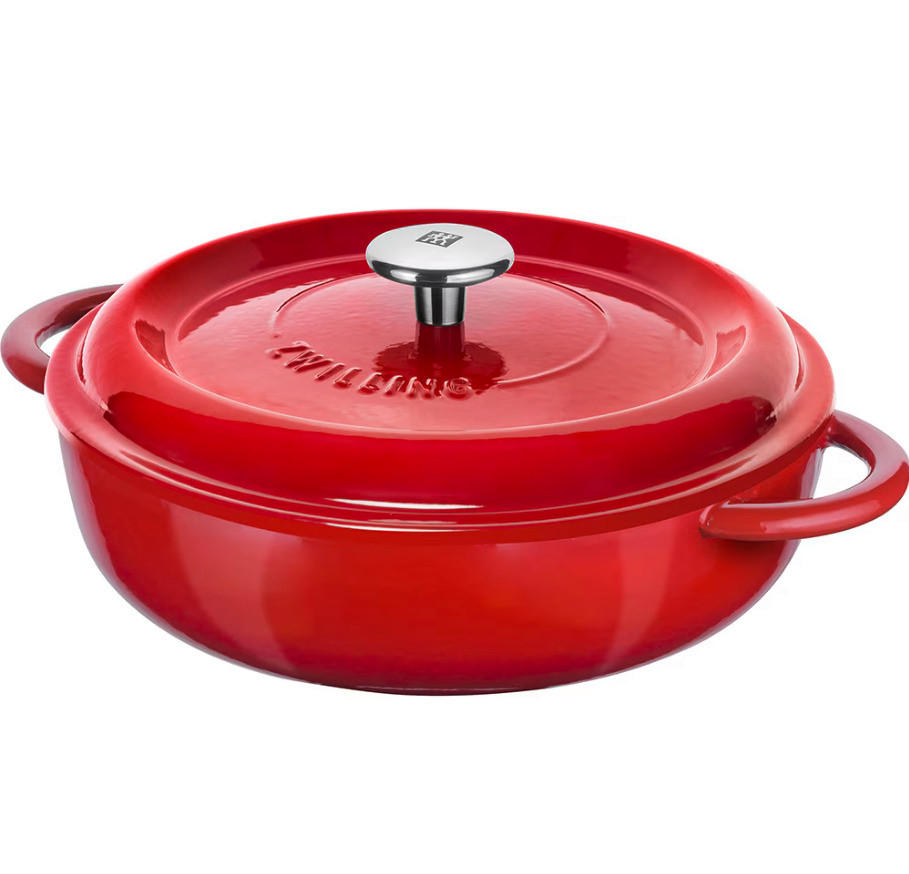LONEC ZA PEČENJE  Zwilling  4 l  kovina  26 cm  - rdeča, Basics, kovina (26cm)