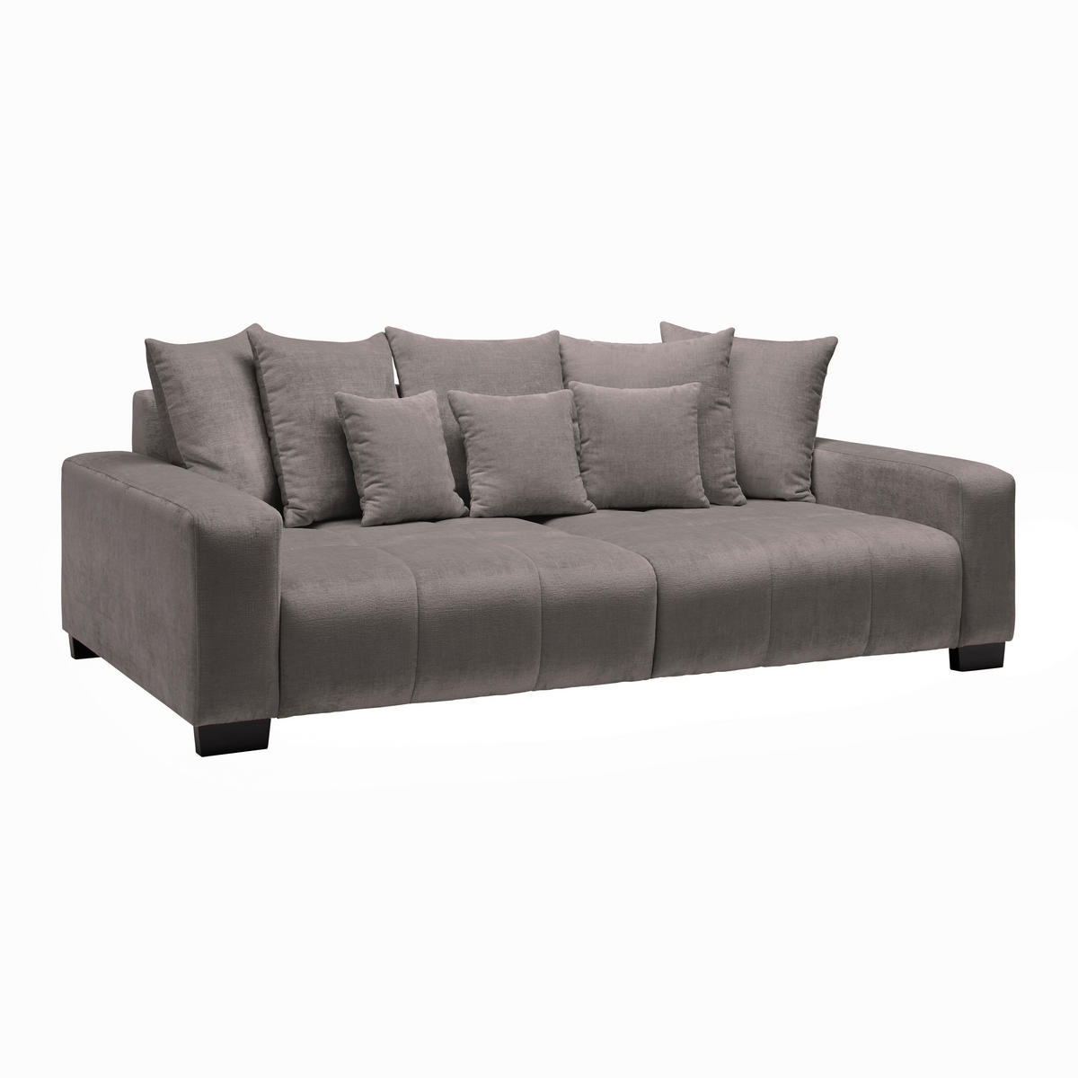 BIG SOFFA i grå  - svart/grå, Modern, trä (246/93/124cm) - MID.YOU