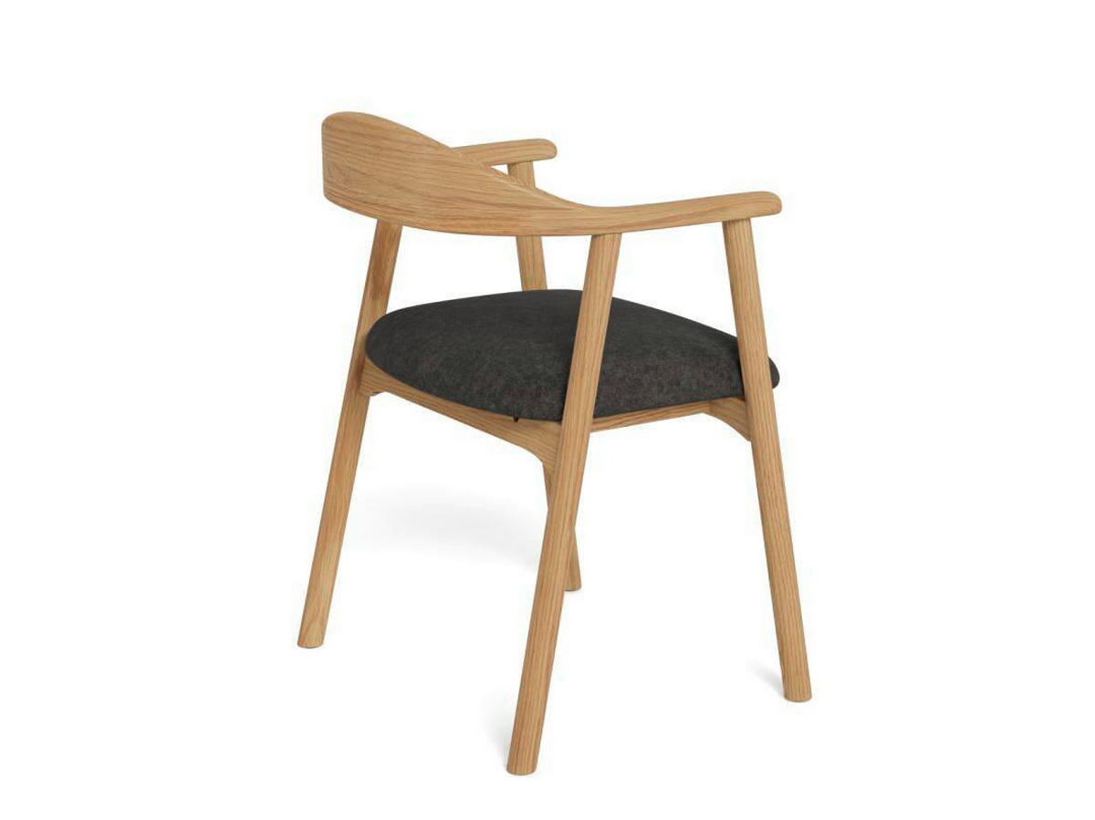ARMLEHNSTUHL   Webstoff  Eichefarben, Dunkelgrau  - Eichefarben/Dunkelgrau, Modern, Holz/Textil (56/76/54cm) - MID.YOU