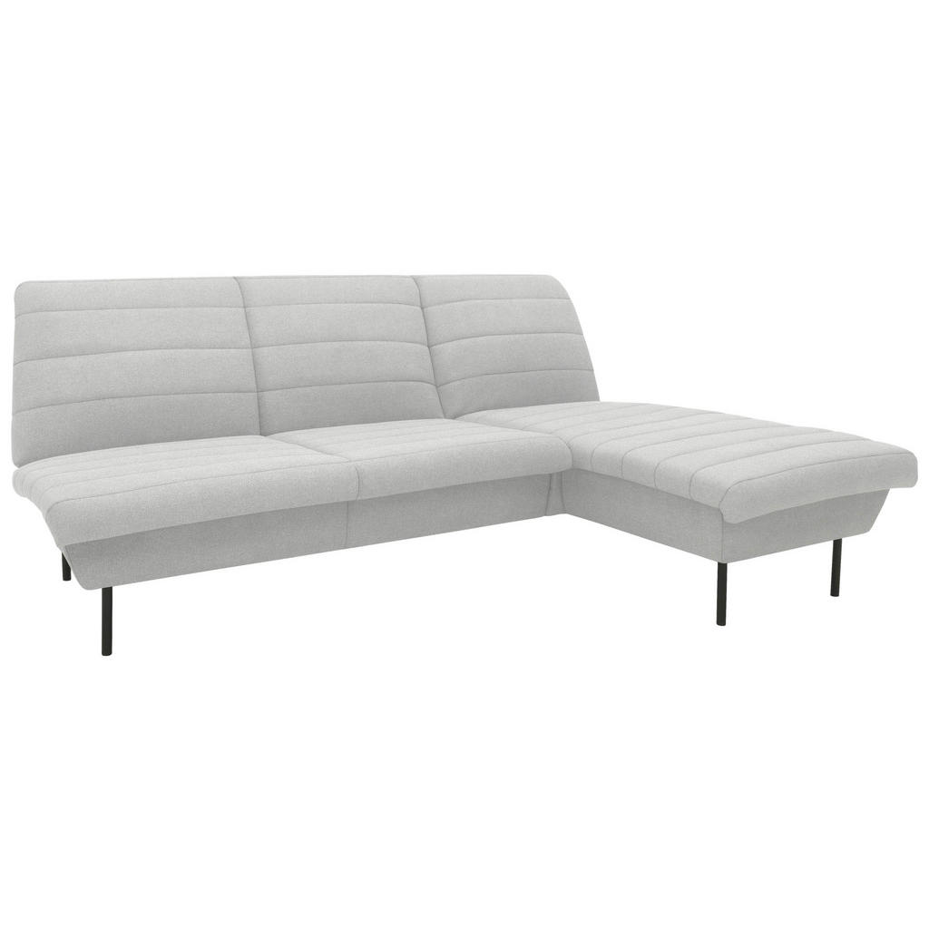 Thumbnail - Looks by W.Joop Ecksofa Looks IX, Silber, Textil, Uni, 2-Sitzer, nicht einzeln stellbar, L-Form, Ottomane rechts, 214x16...
