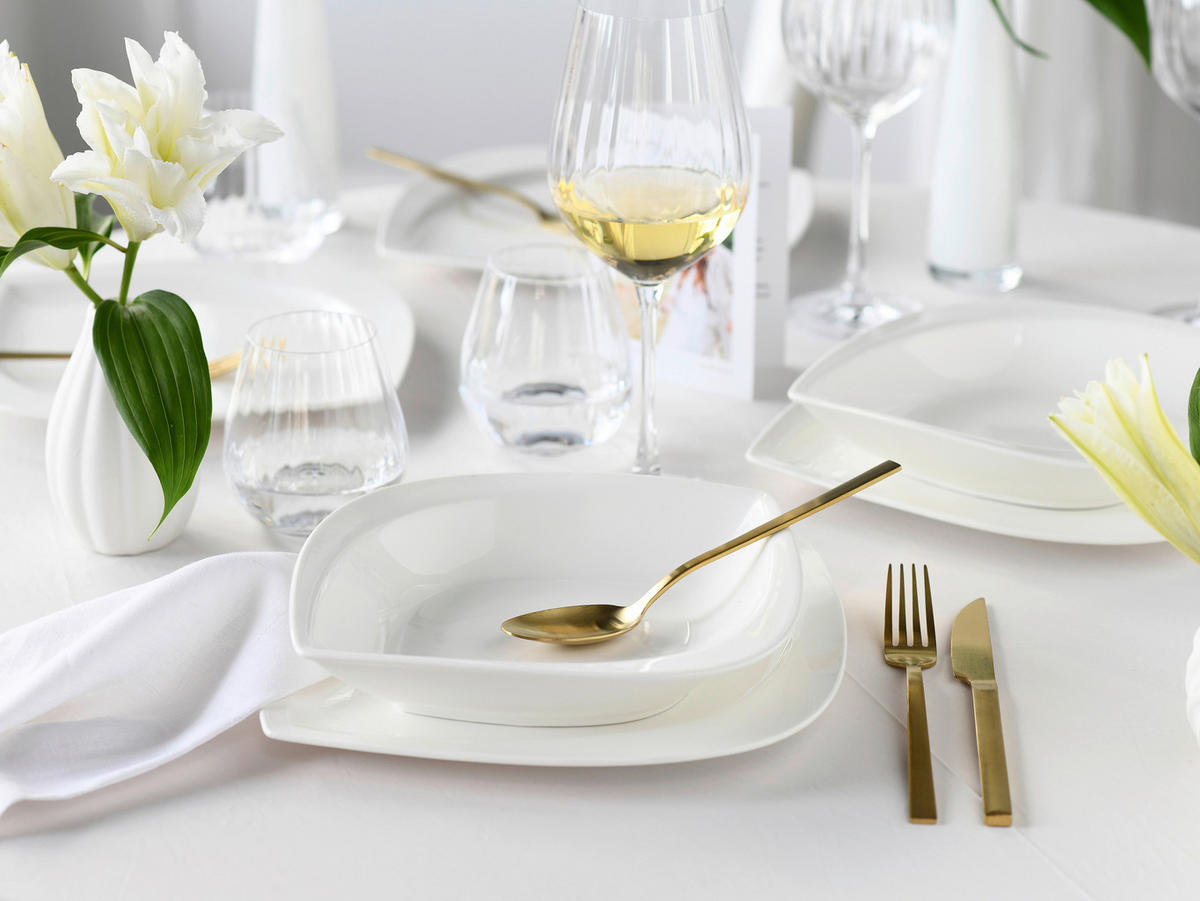 KOMPLETT SERVIS Melbourne 16 delar  - vit, Basics, keramik - Creatable