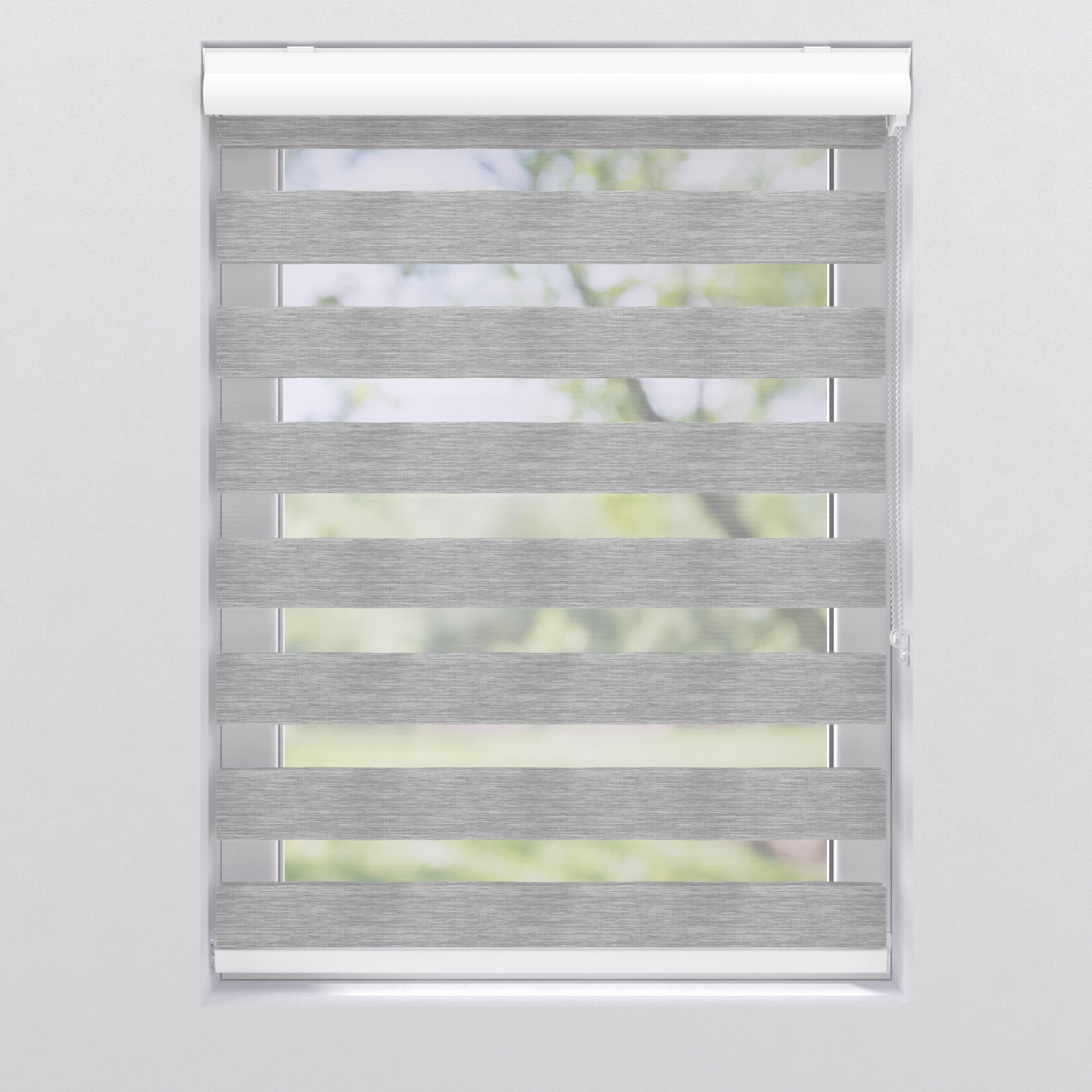 DOPPELROLLO 180/175 cm  - Hellgrau, KONVENTIONELL, Kunststoff (180/175cm)