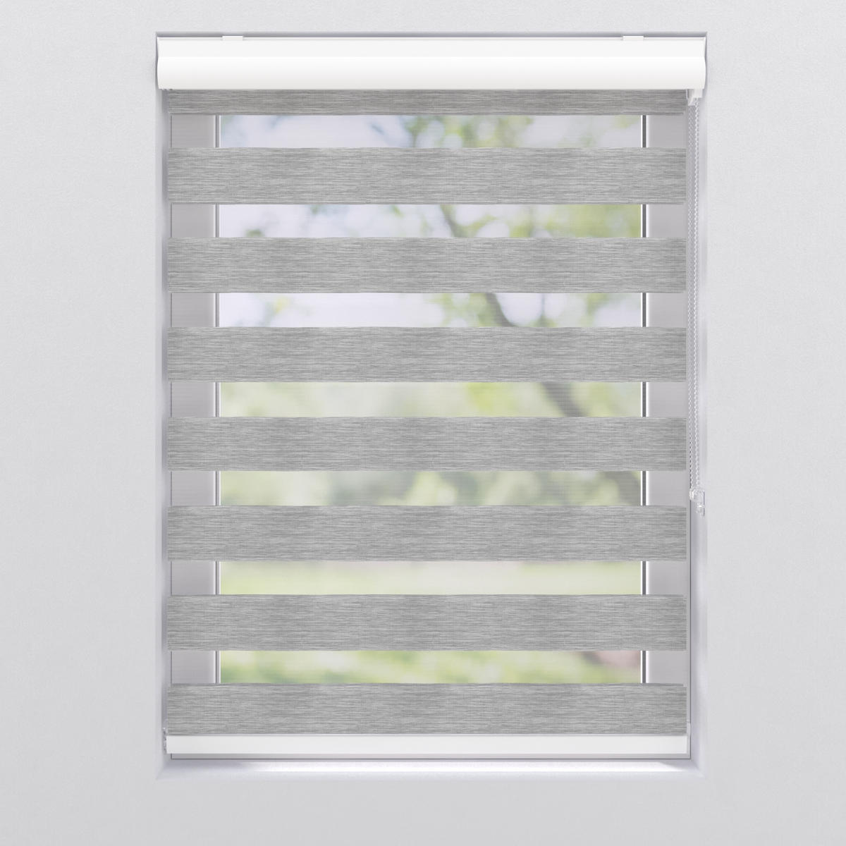 DOPPELROLLO 150/175 cm  - Hellgrau, KONVENTIONELL, Kunststoff (150/175cm)