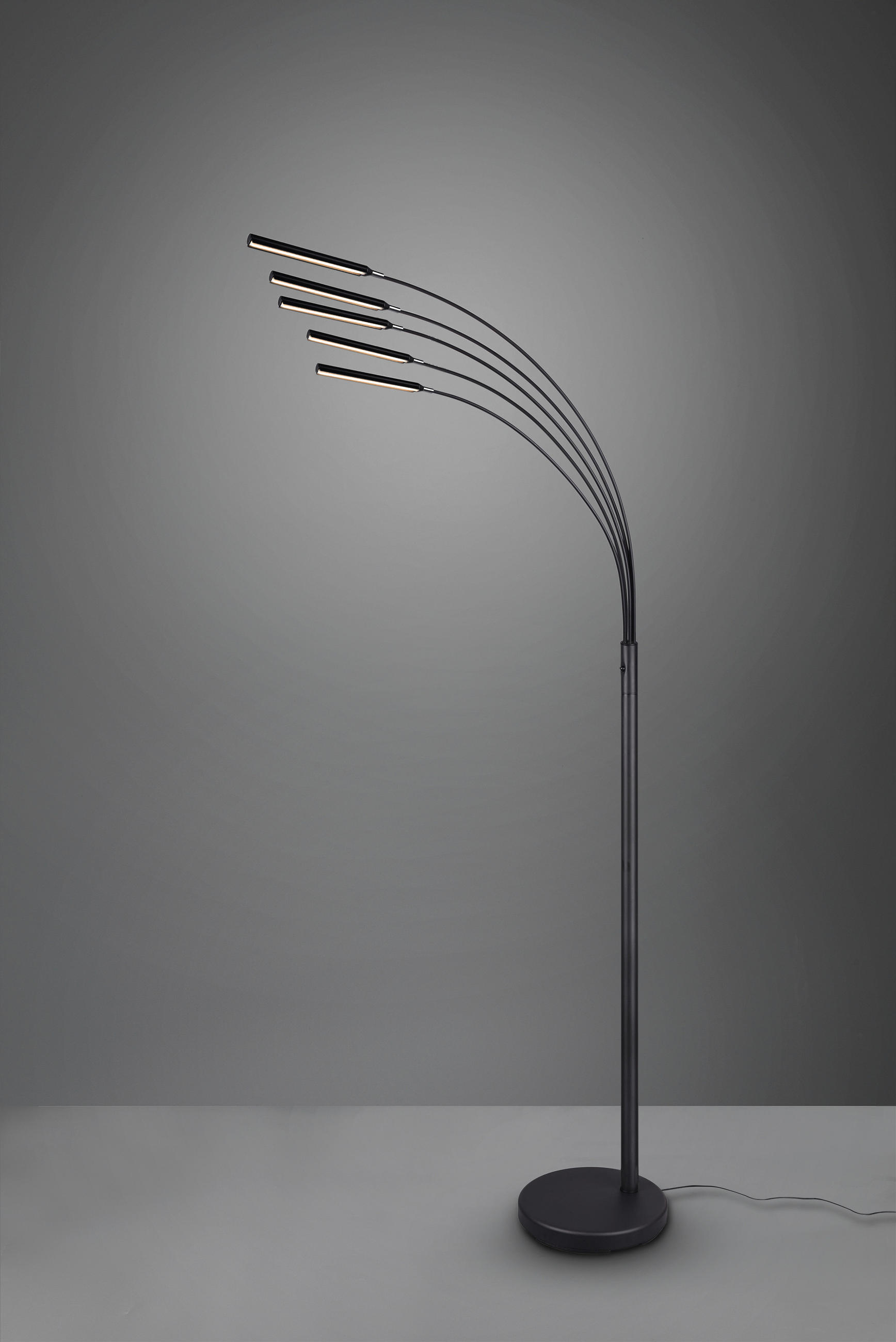BOGENLEUCHTE    - Schwarz, Basics, Metall (196cm)