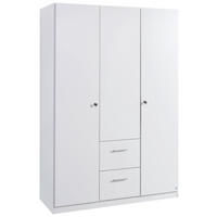 DREHTÜRENSCHRANK Weiss  - Weiss, Basics, Holzwerkstoff (136/197/54cm) - Xora