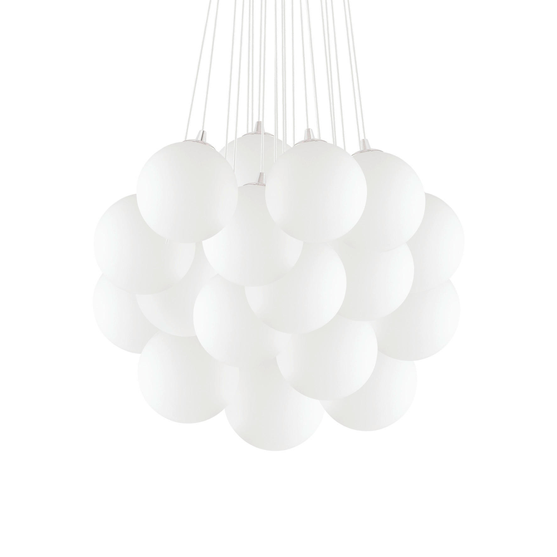 Ideal Lux Hängeleuchte Mapa Plus Weiß 43-130 cm