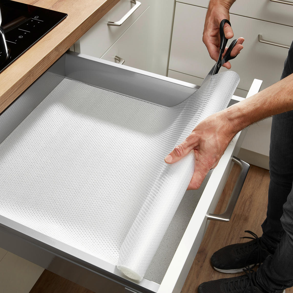 FIÓKVÉDŐ - áttetsző, Basics, műanyag (50/150cm) - Boxxx