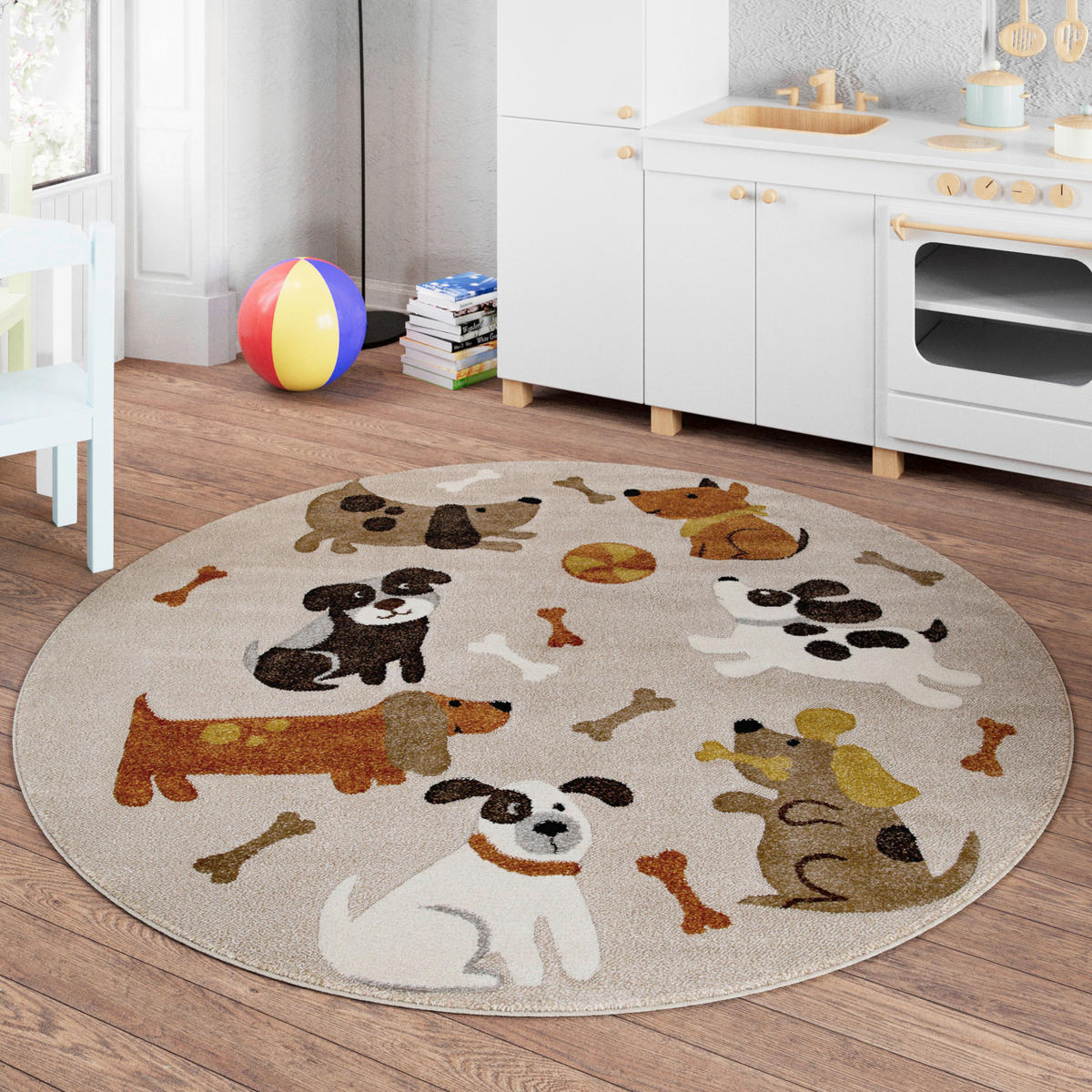 KINDERTEPPICH 160 cm Rocky & Friends  - Multicolor, KONVENTIONELL, Textil (160cm)