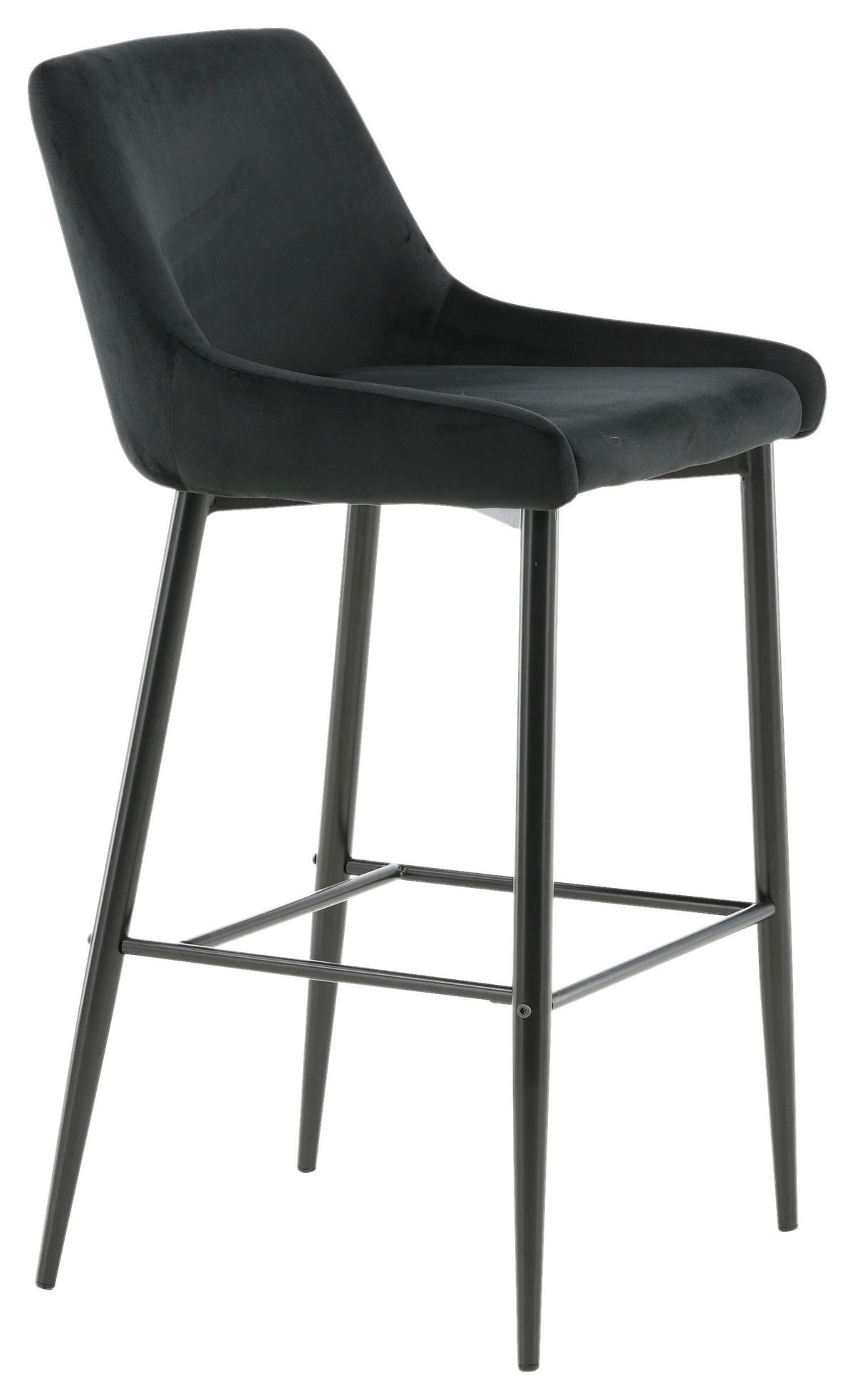 BARPALL SET i svart  - svart, Design, metall/textil (48/105/57cm) - Livetastic