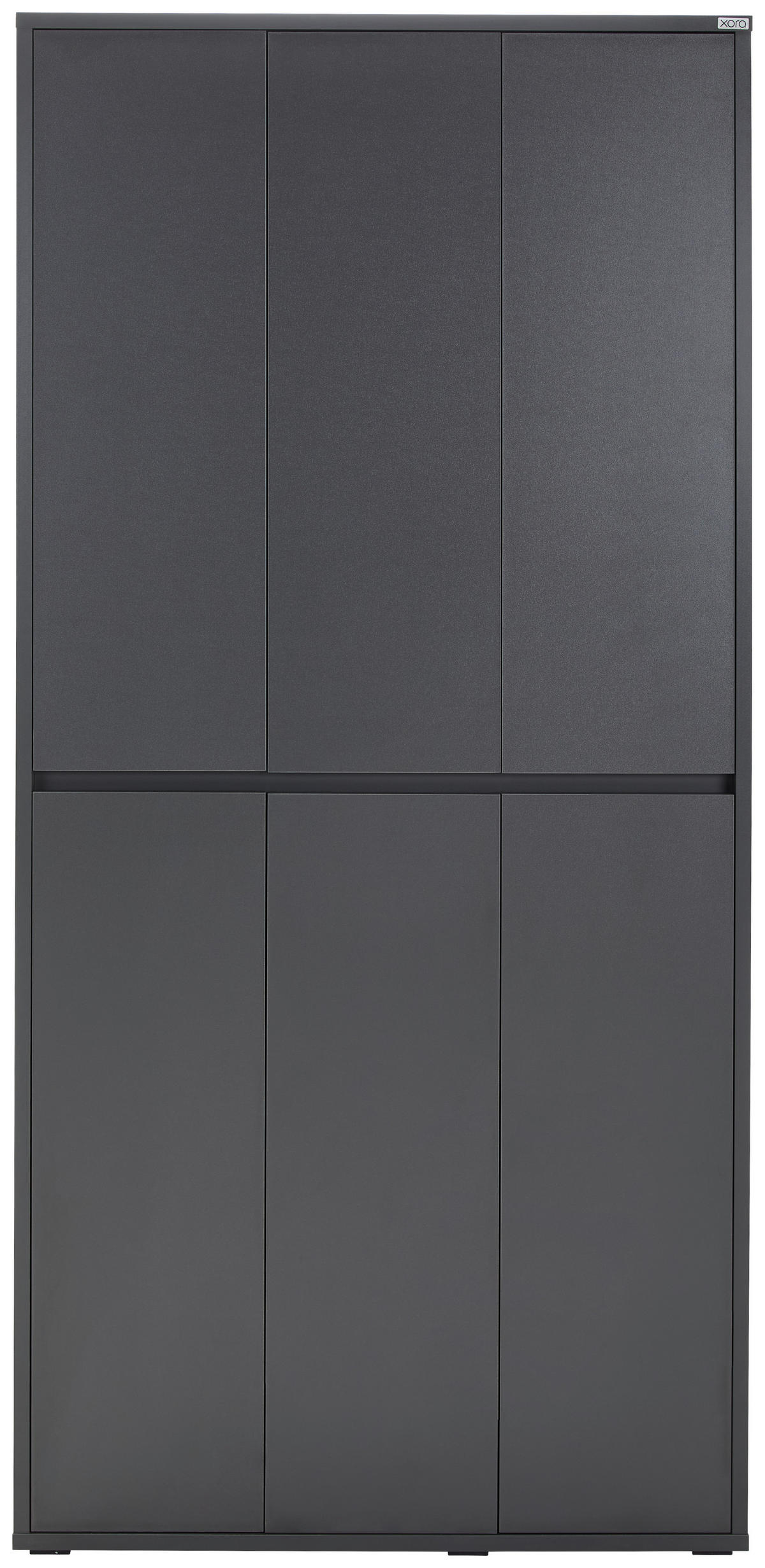 OMARA ZA ČEVLJE antracit - antracit, Konvencionalno, umetna masa/leseni material (100/210/34cm) - Xora