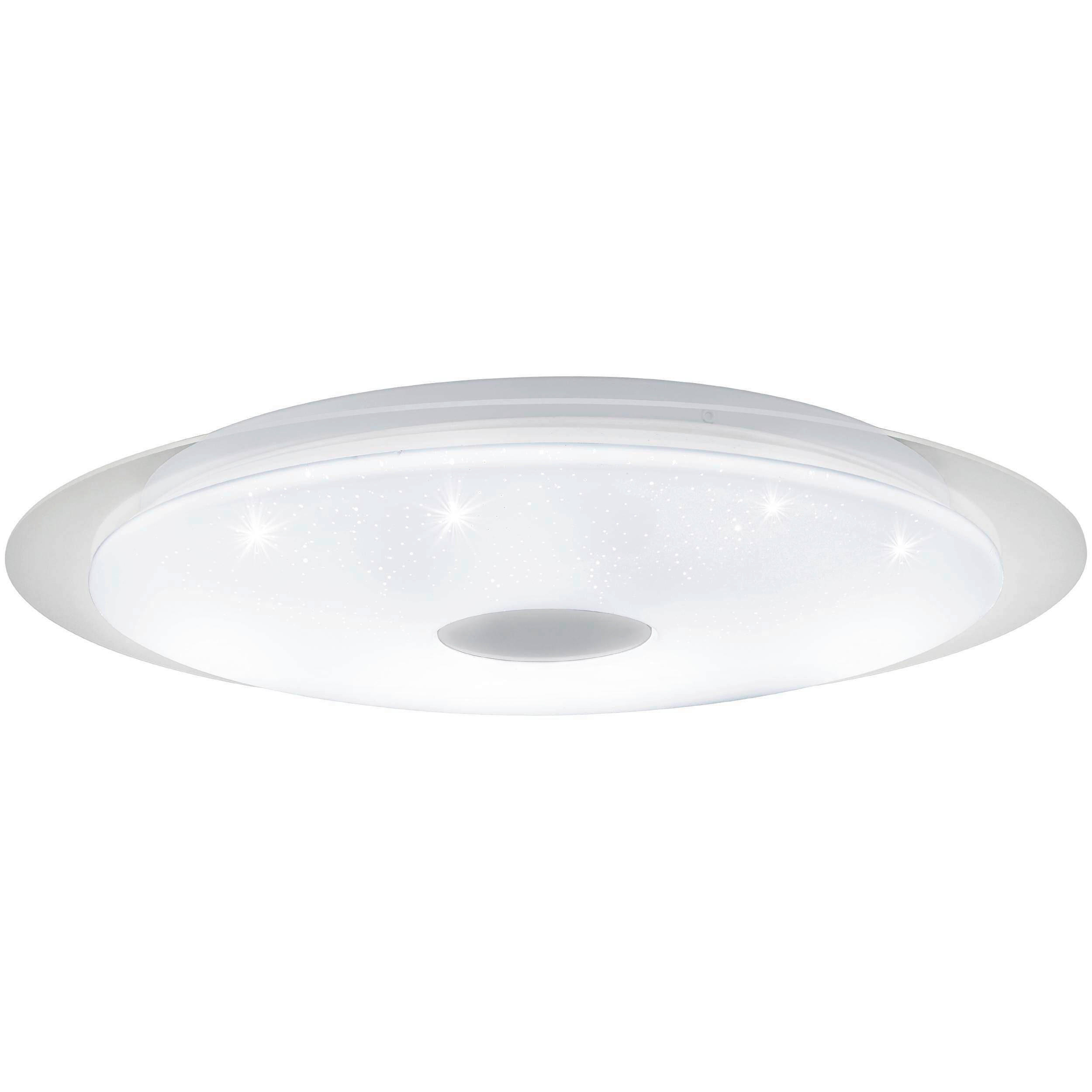 LED-DECKENLEUCHTE Moratica 57/7,5 cm   - Silberfarben/Weiß, KONVENTIONELL, Kunststoff/Metall (57/7,5cm) - Eglo