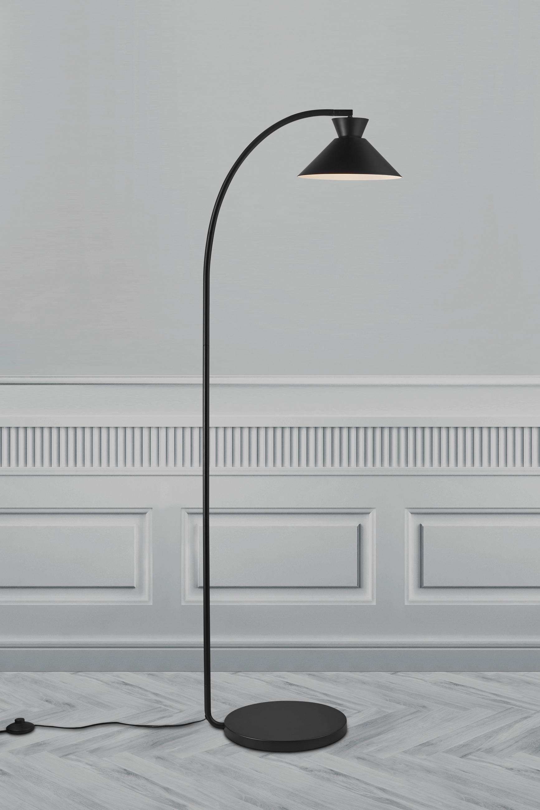 STEHLEUCHTE 25/150 cm    - Schwarz, Design, Metall (25/150cm) - Nordlux