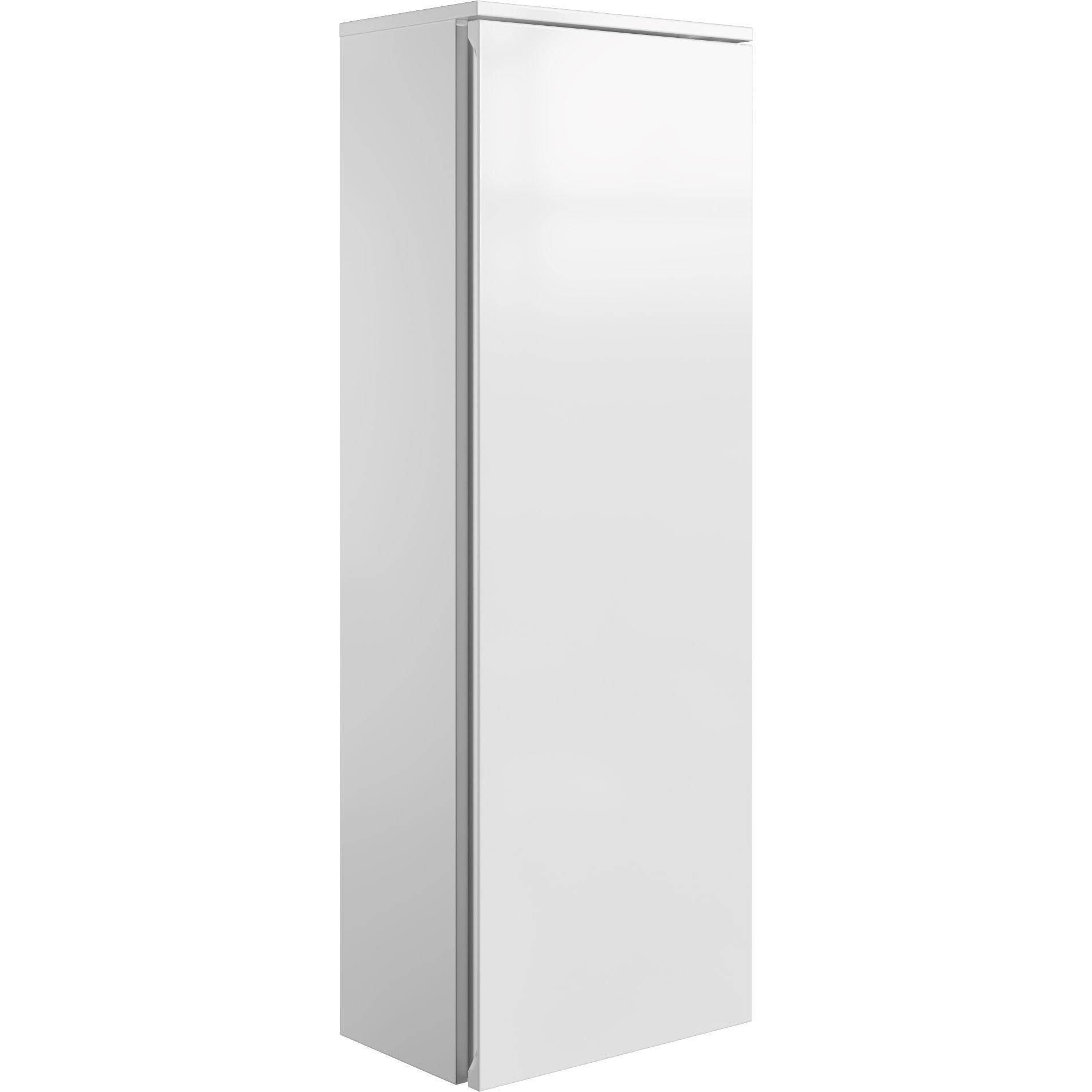 MIDISCHRANK 40,3/115,3/25,9 cm  - Weiß Hochglanz/Weiß, MODERN, Glas/Holzwerkstoff (40,3/115,3/25,9cm) - Voleo