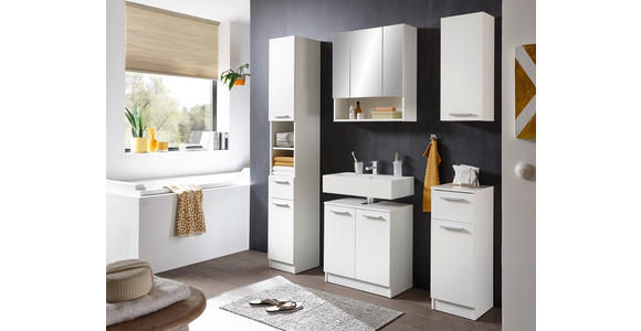BADEZIMMER  in  - Chromfarben/Schwarz, Basics, Holzwerkstoff/Kunststoff (166/196/33cm) - Xora