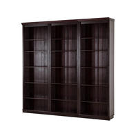 Bücherwand Lillehammer Kiefer massiv Kieferfarben, Dunkelbraun  - Dunkelbraun/Kieferfarben, Design, Holz (223/222/34cm) - MID.YOU