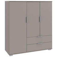 HÖG BYRÅ  130/140/40 cm 2 låda(or)  - aluminiumfärg/ljusgrå, Klassisk, metall/trämaterial (130/140/40cm) - Carryhome