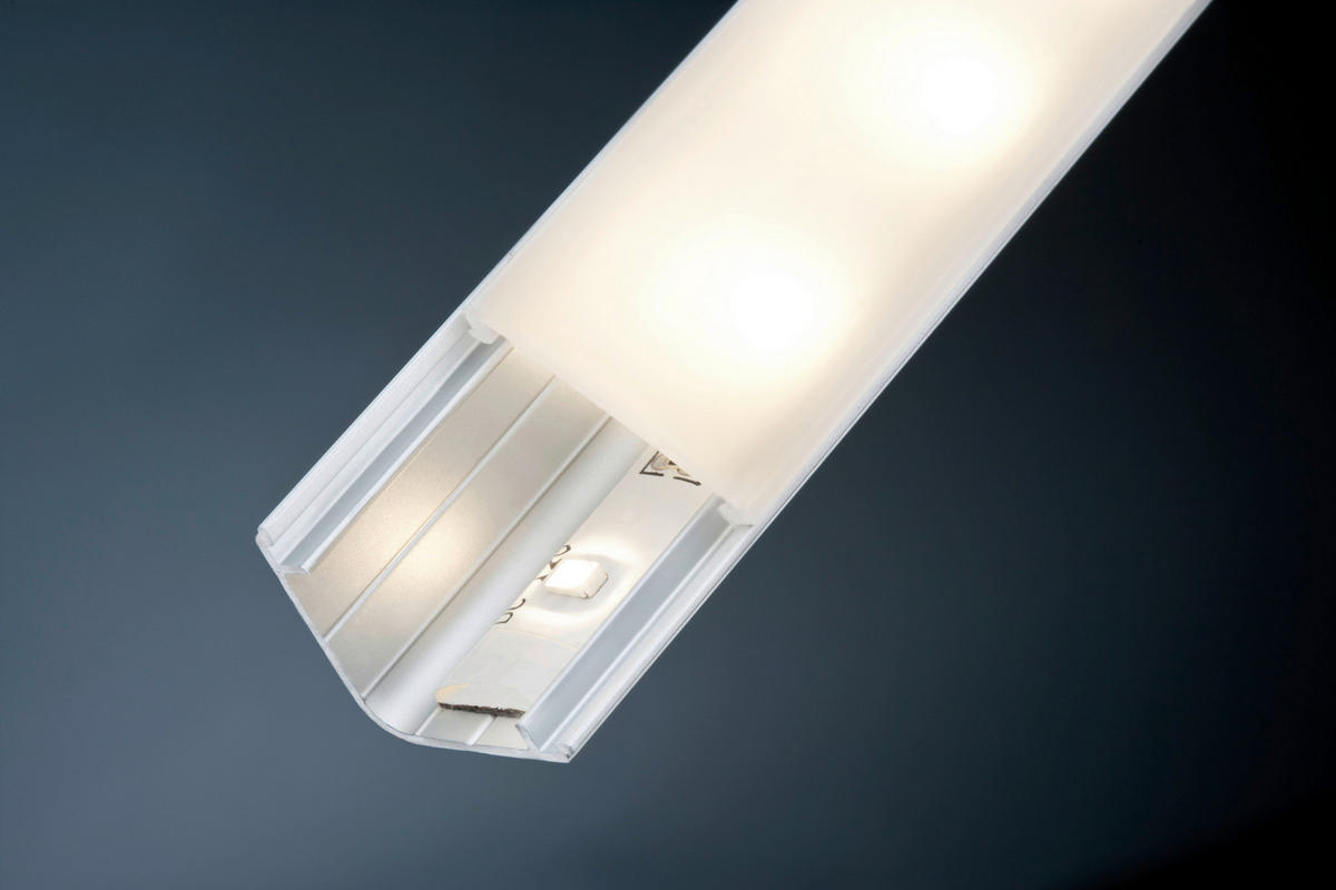 WINKELPROFIL - Transparent/Alufarben, Basics, Kunststoff/Metall (100/2/2cm) - Paulmann