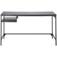 SCHREIBTISCH 140/70/75 cm  in Schwarz  - Schwarz, Design, Holzwerkstoff/Metall (140/70/75cm) - Carryhome