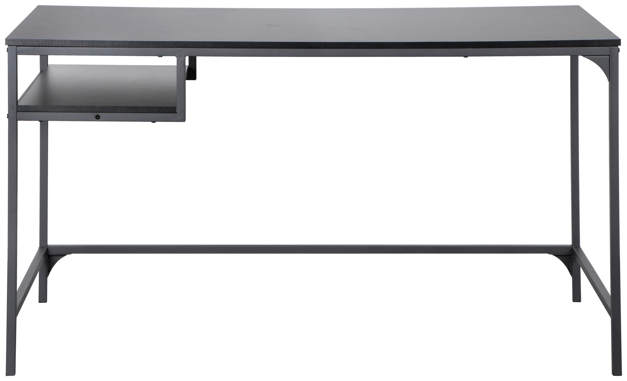 SCHREIBTISCH 140/70/75 cm  in Schwarz  - Schwarz, Design, Holzwerkstoff/Metall (140/70/75cm) - Carryhome