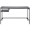 SCHREIBTISCH 140/70/75 cm  in Schwarz  - Schwarz, Design, Holzwerkstoff/Metall (140/70/75cm) - Carryhome