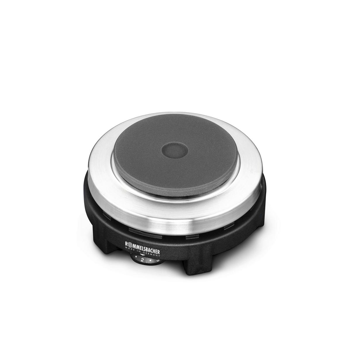 KOCHPLATTE  - Schwarzchrom, Basics, Metall (14/7/14cm) - Rommelsbacher