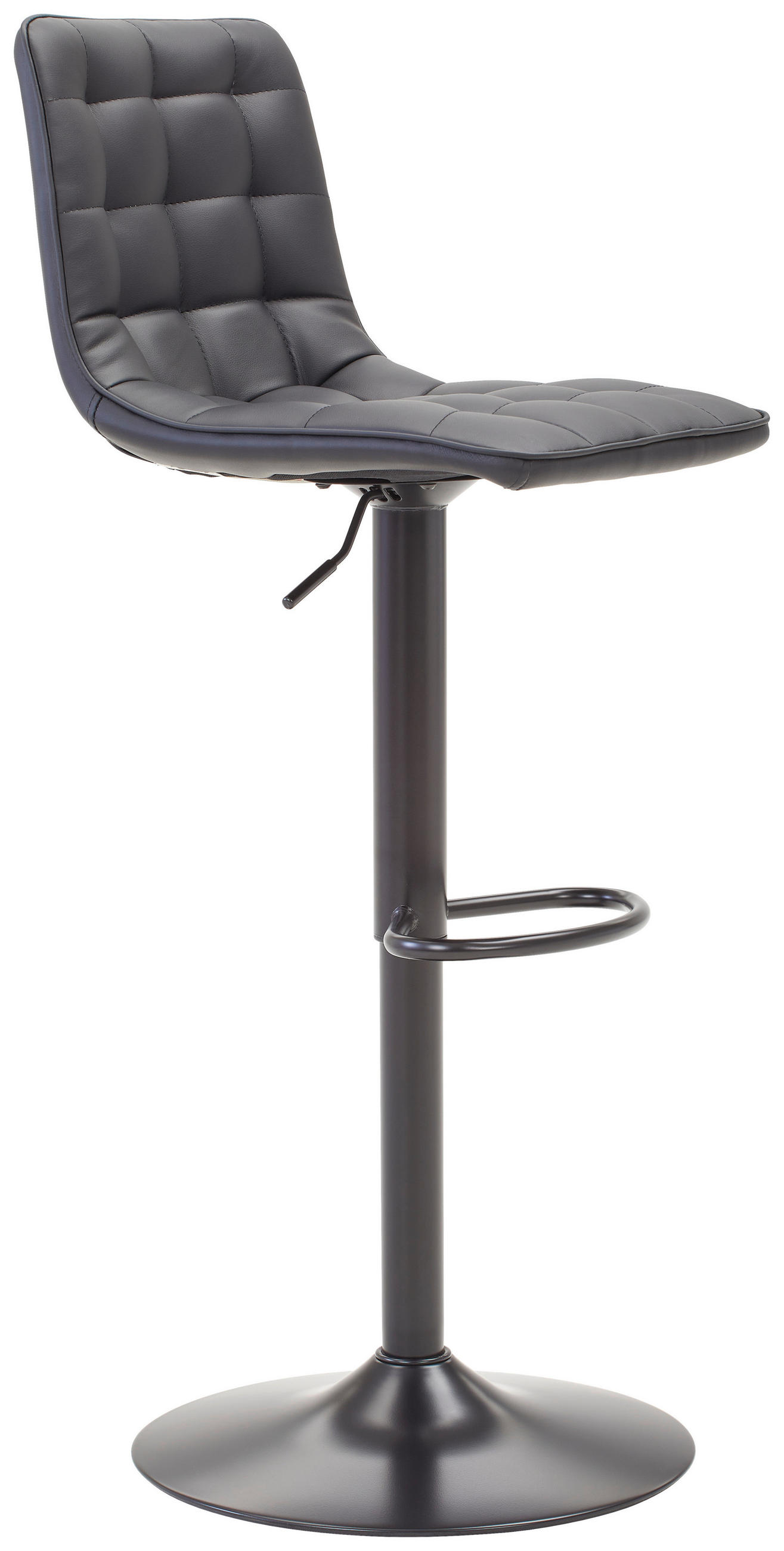 BARHOCKER in Schwarz  - Schwarz, MODERN, Textil/Metall (42/109,5/52cm) - Livetastic