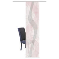 FLÄCHENVORHANG in Rosa, Rot halbtransparent  - Rot/Rosa, Design, Textil (60/260cm)