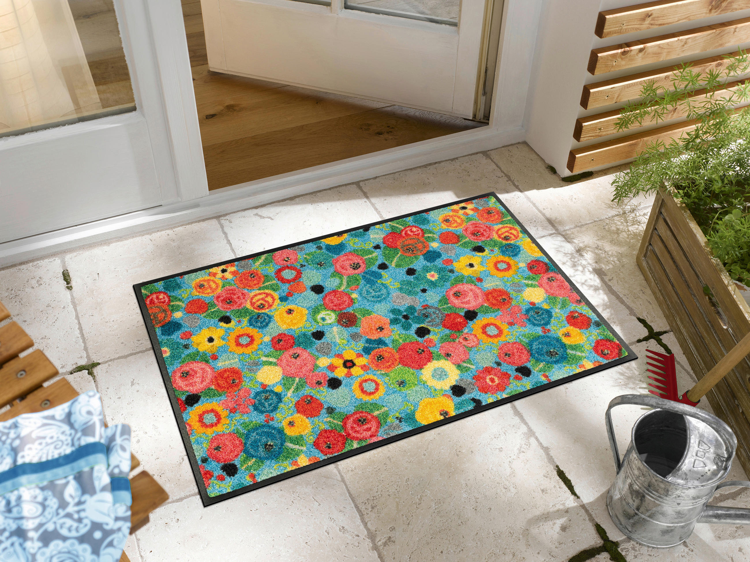 FUßMATTE  50/75 cm  Multicolor  - Multicolor, KONVENTIONELL, Kunststoff/Textil (50/75cm) - wash+dry