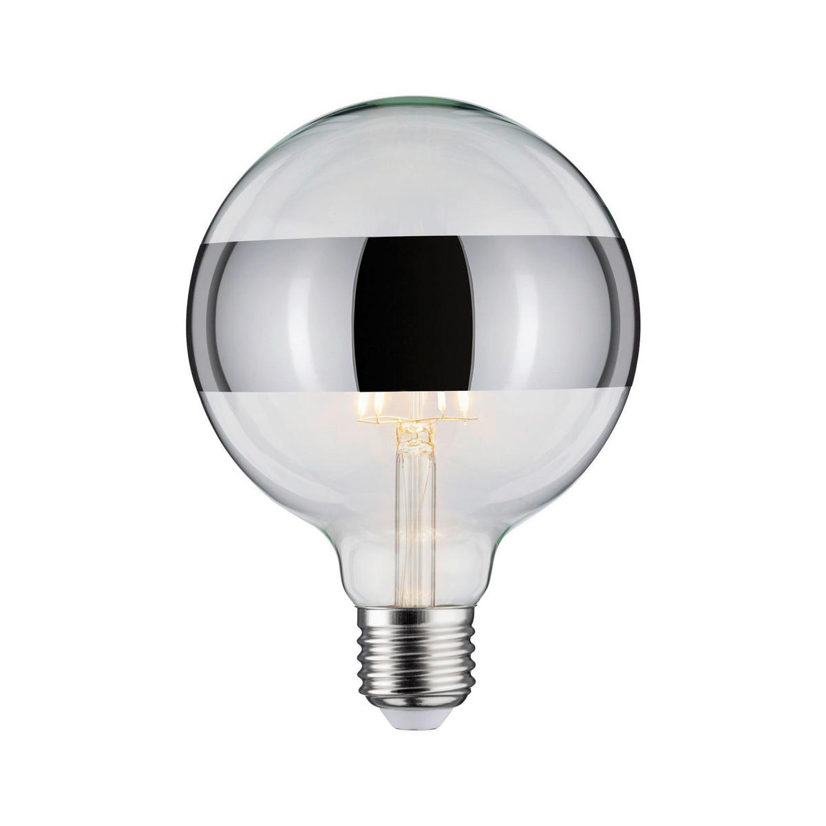LED-LEUCHTMITTEL   1x6,5W W E27  - Klar/Silberfarben, Basics, Glas (17,4cm) - Paulmann