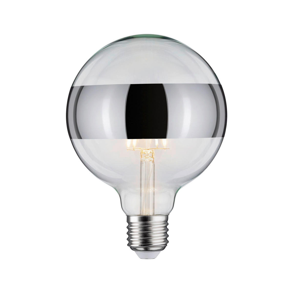 LED-LEUCHTMITTEL   E27 1x6,5W W 640 lm  - Klar/Silberfarben, Basics, Glas (17,4cm) - Paulmann