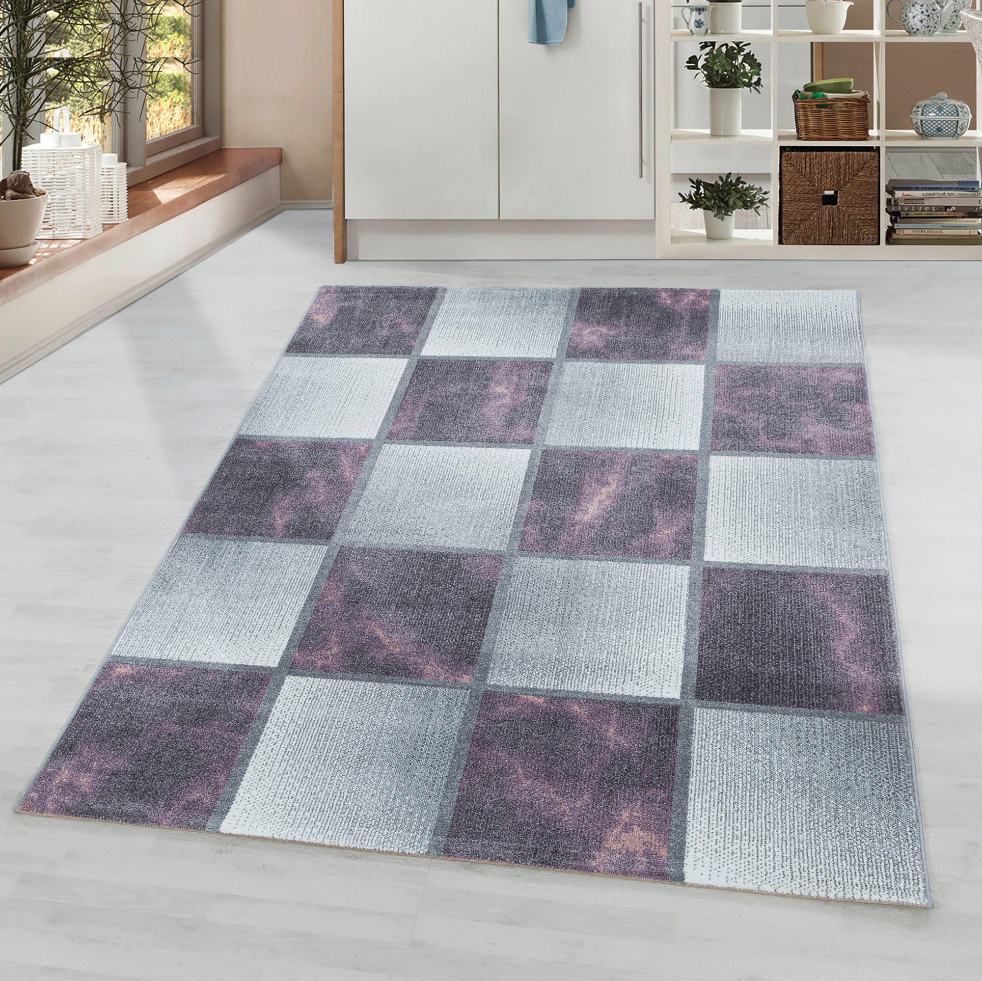 TKANI TEPIH 140/200 cm   ljubičasta  Ottawa 4201 lila  - ljubičasta, Design, tekstil (140/200cm)