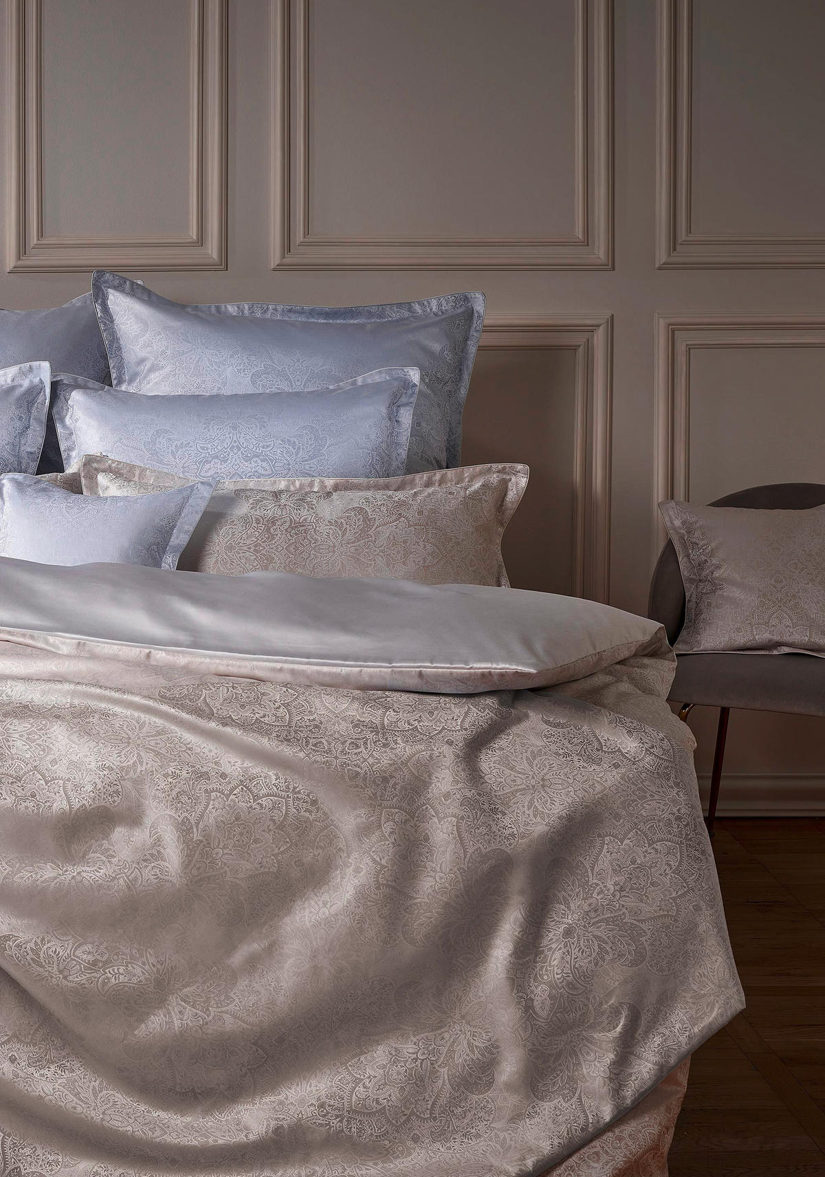 BETTWÄSCHE Shirley Damast 135/200 cm  - Taupe, Basics, Textil (135/200cm) - Curt Bauer