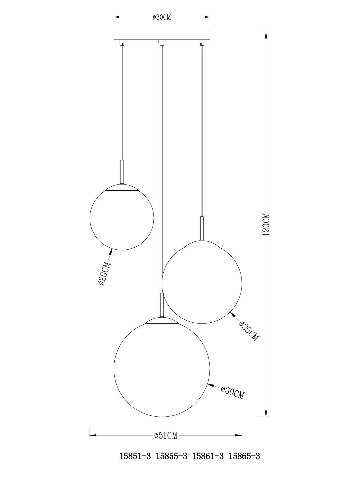 HÄNGELEUCHTE 51/120 cm   - Klar/Chromfarben, Design, Glas/Metall (51/120cm) - Modern Living