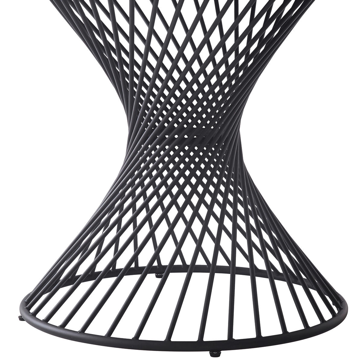 TRPEZARIJSKI STO  crna   - crna, Dizajnerski, staklo/metal (110/110/76cm) - Top ponudba