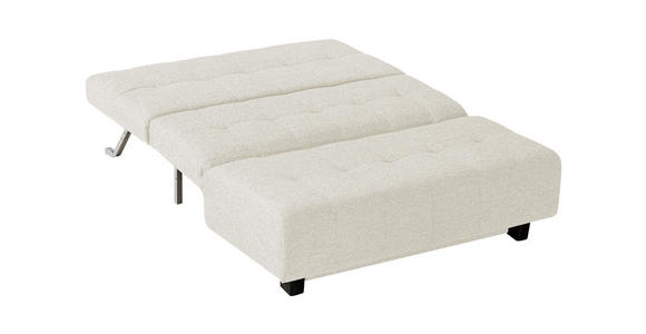 SCHLAFSOFA Naturfarben - Schwarz/Naturfarben, Design, Textil/Metall (145/92/102cm) - Novel
