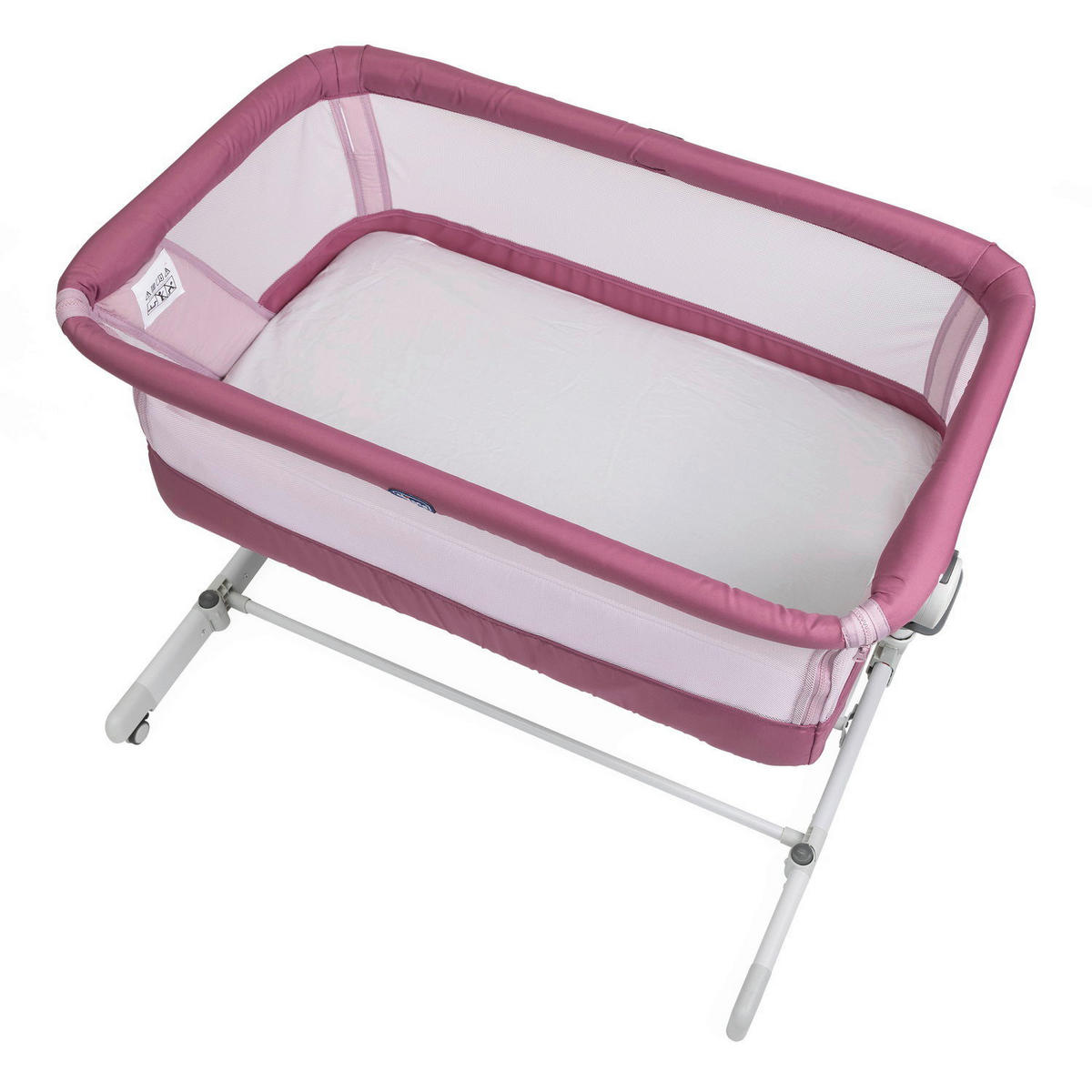 BEISTELLBETT NEXT2ME POP UP  - Pink, Basics, Textil/Metall (87/80/82cm) - Chicco