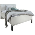 BETT 100/200 cm  in Weiß  - Chromfarben/Weiß, KONVENTIONELL, Textil/Metall (100/200cm) - Dieter Knoll