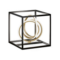 LED-TISCHLEUCHTE 25,00/25,00/25,50 cm   - Schwarz, Design, Metall (25,00/25,00/25,50cm)