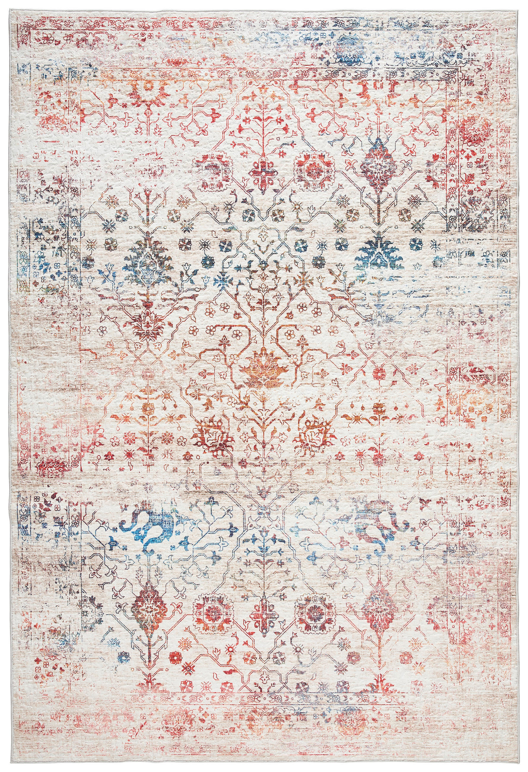 Novel Vintage-Teppich Mehrfarbig, Beige 160x230 cm