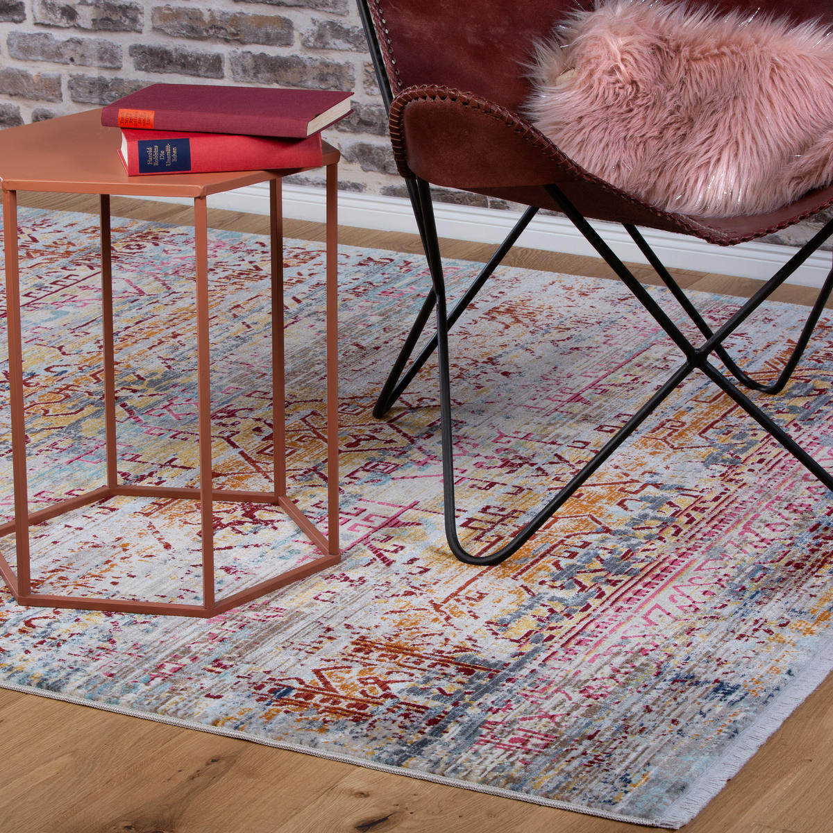 WEBTEPPICH 40/60 cm  - Multicolor, Design, Textil (40/60cm) - Novel