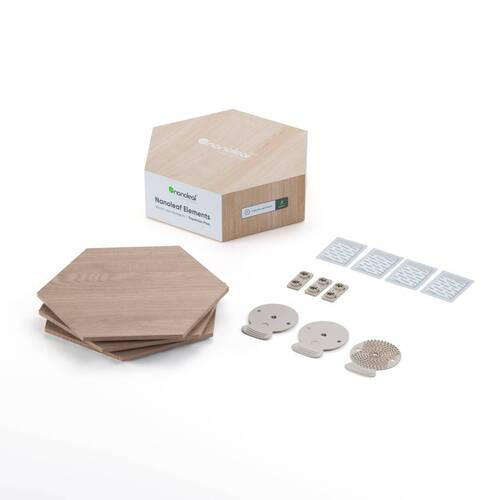 NANOLEAF HEXAGONS 3ER Erweiterungsset 23/0.6/20 cm - Braun, Basics, Kunststoff (23/0.6/20cm)