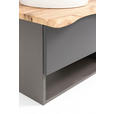 WASCHTISCHKOMBI 101 cm  - Graphitfarben/Grau, Natur, Holzwerkstoff (101cm) - Xora