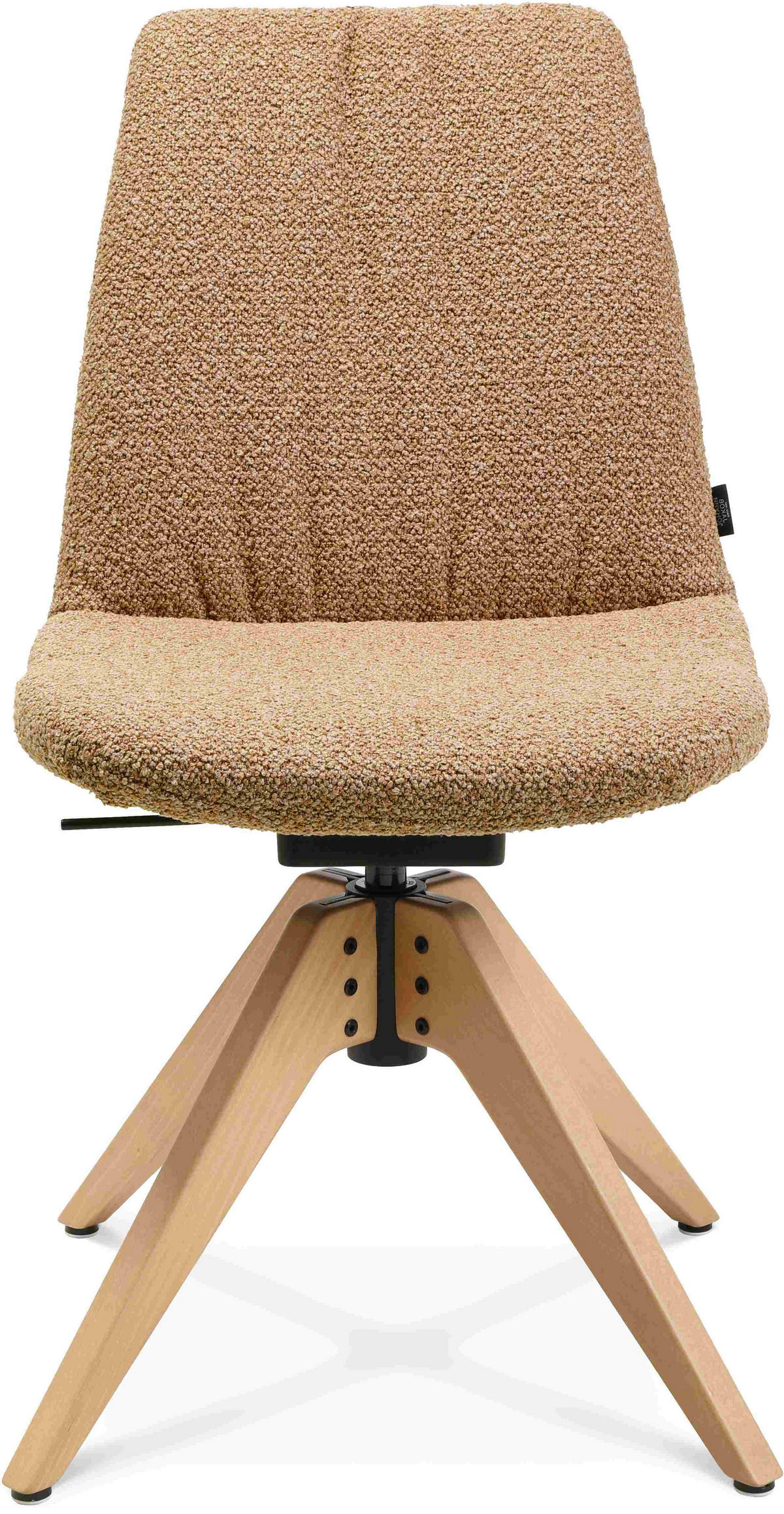 STUHL  in Flachgewebe Holz, Textil  - Eichefarben/Orange, Design, Holz/Textil (46/82,5-85,25/55cm) - Johann Jakob