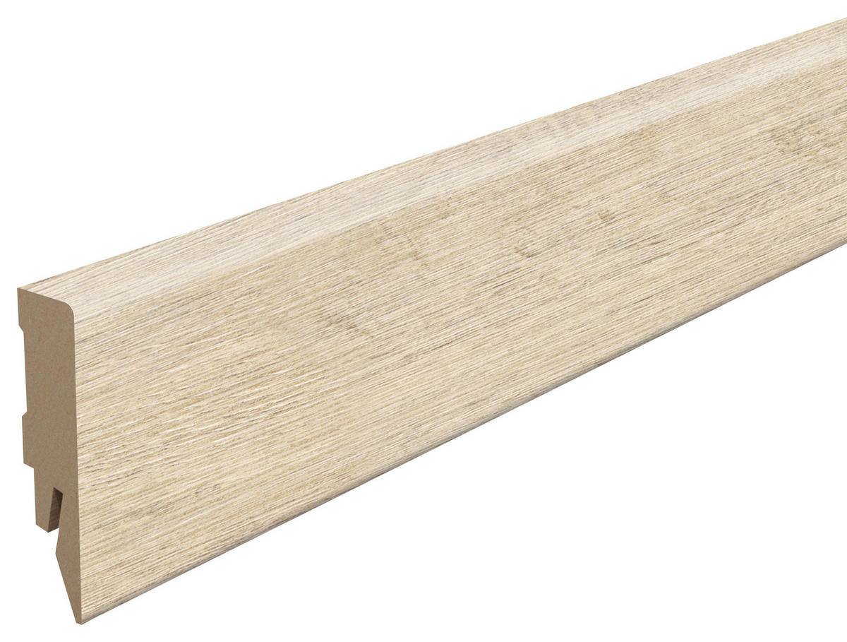 SOCKELLEISTE Kreideeiche beige Beige  - Beige, KONVENTIONELL, Holzwerkstoff (240/1.4/5.8cm) - Egger Holzwerkstoffe