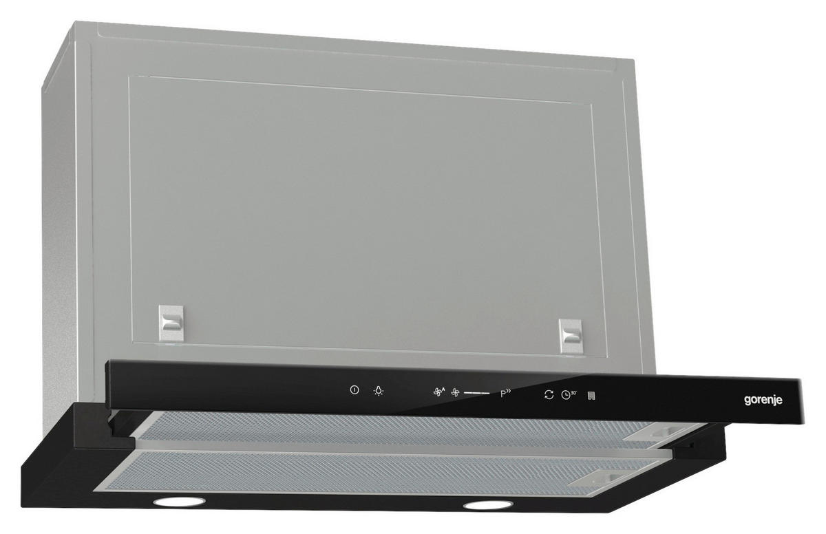 DUNSTABZUGSHAUBE BHP 643 A5BG  - Edelstahlfarben/Schwarz, Basics, Kunststoff/Metall (60/42/31,5cm) - Gorenje