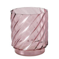VÁZA 20.4 cm  - rózsaszín, Basics, Üveg (18/18/20,4cm)