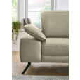 ECKSOFA in Echtleder Naturfarben  - Schwarz/Naturfarben, Design, Leder/Metall (332/193cm) - Dieter Knoll