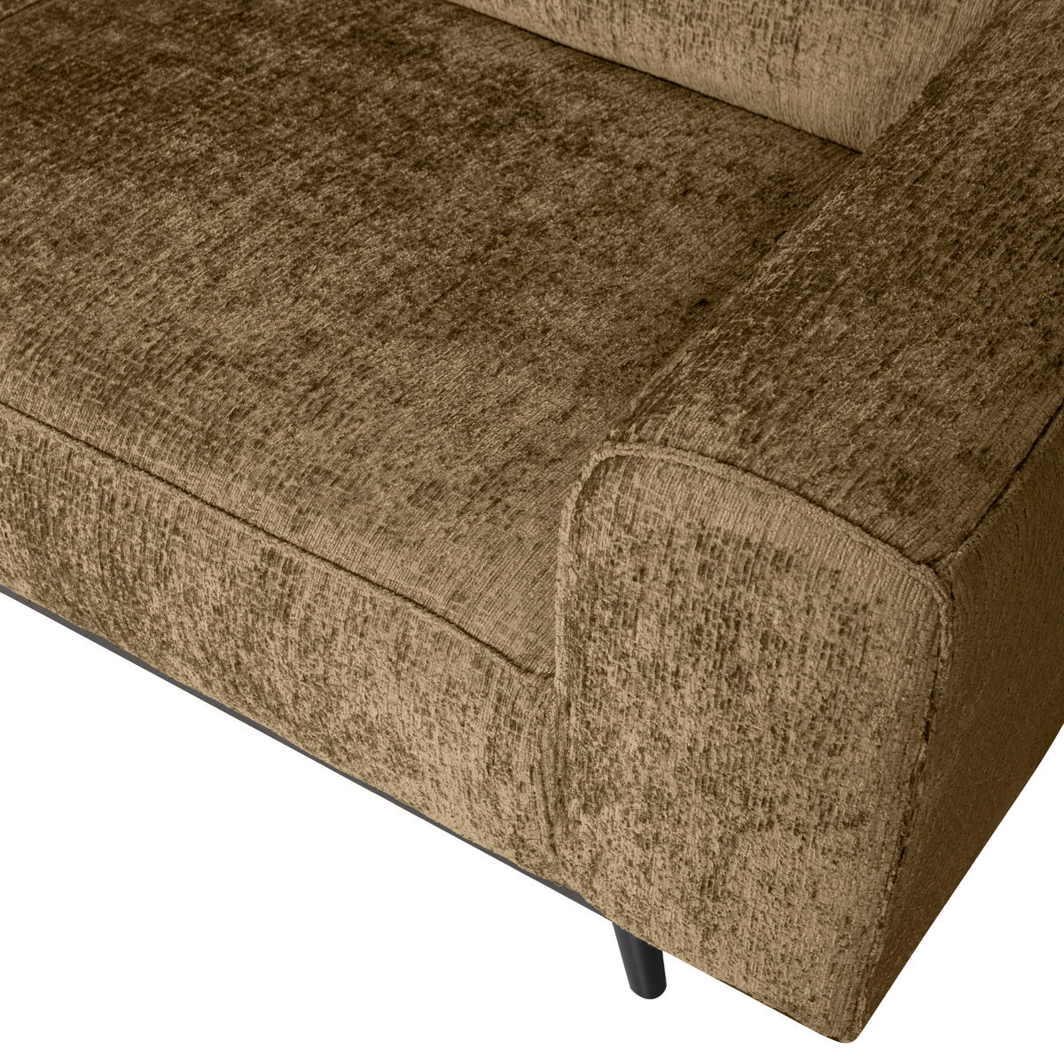 ECKSOFA Statement in Samt Gelb  210/274 cm  - Gelb/Schwarz, Design, Holz/Textil (210/274cm) - Livetastic